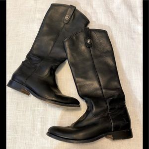 Frye Black leather boots 7.5